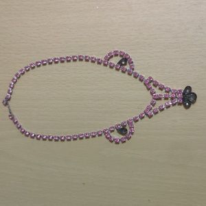 Vintage 69 Years Old Rhinestone Chocker